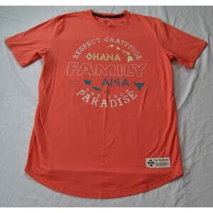 Under Armour Men's Project Rock Orange Ohana Short Sleeve Shirt Medium